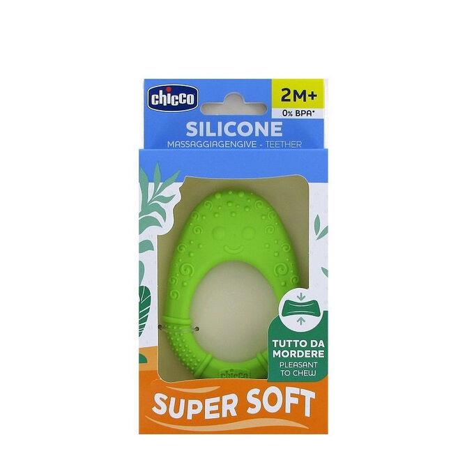 دندانگیر سیلیکونی چیکو طرح آووکادو  2ماه (super soft)